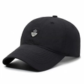 Casquette de sport noire séchage rapide avec écusson brodé et tissu respirant - Réglable / Noir
