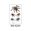 3D realistic tarantula temporary tattoo sticker with waterproof spider design WS-K224 - Tarantula Realistic Set (WS-K224)