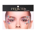 Gioielli viso colorati autoadesivi e strass per occhi con confezione decorativa - DF-1 Multicolore