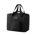 Schwarze Reisetasche mit rosa TRAVEL-Aufdruck und verstärkten doppelten Tragegriffen - Klein / Schwarz