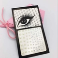 Face jewelry sheet with round acrylic rhinestones for eye and forehead decoration - 81 Pieces Pearl + White