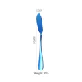 Blaues Edelstahl-Buttermesser, 145 mm Länge zum Streichen von Marmelade und Butter - Blau