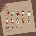 30pcs coffee theme floral PET stickers with gold foil details for journals and planners - Coffee Time