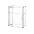 Clear acrylic double-layer blind box display case with side-opening door and handle - 868-A1 With 1 Divider