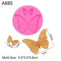 Stampo in silicone a farfalla rosa per decorazioni torte e artigianato fai-da-te - 2# / Rosa