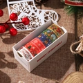 Christmas washi tape set with five colorful rolls in holiday patterns and festive gift box - Blue Snowy Night Theme Style (SDMC230816-5)