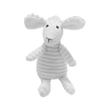 White sheep plush squeaky dog toy with durable corduroy texture for small pets - Aries