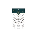 Stickers à ongles ultra-fins et résistants avec motifs de nœuds et d'étoiles - Style Nœud Croix en Relief 3D (KX-296)