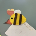Süße Filz Biene Haarklammer, niedliches Cartoon Tier Haaraccessoire für Damen und Kinder. - Biene / Leuchtgelb