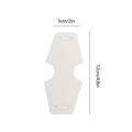 Detailed size specifications for white paper necklace and jewelry display cards - 50 Sheets / White