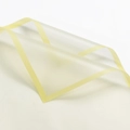 Translucent waterproof floral wrapping paper with elegant bright yellow border accent - Magic Border - Beige