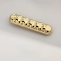 Elegant gold wavy hair clip with polished metallic finish and minimalist design - Gold Hammered Oval Clip