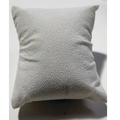 White textured fleece watch display pillow with square shape for jewelry organization - Beige Bead Velvet 8.5x9.5
