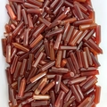 Polished red agate hexagonal prism crystal points for DIY jewelry making and energy - Red Agate