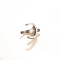 Titanium F136 internally threaded three-prong ball setting variant in silver finish - 4mm Ball Setting Base (Single)