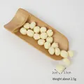 Realistic PVC lotus seed model for food photography props in natural white finish - Pure White Lotus Seeds (500g)