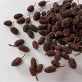 Natural dried alder cones in deep brown finish for Christmas crafts and DIY decor - Natural Small Alder Cones (10pcs)