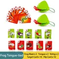 Tic Tac Tongue kikkermasker bordspel set met 2 maskers, tongen en 20 insecten doelkaarten - Set voor 2 Spelers (2 Maskers + 2 Tongen + 20 Kaarten) E-commerce Doos