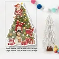 3D Santa Claus and snowman crystal wall stickers with glossy finish for Christmas decor - SJ017 Treasure Hunt / Small
