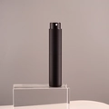 Matte black 10ml refillable spray perfume bottle on acrylic block display - 10 ml / Black