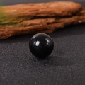 Polished 20mm black obsidian crystal ball sphere for healing or DIY jewelry decor - 20*20mm / Obsidian