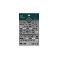 Stickers nail art papillons noirs TS-1797 avec motifs réalistes et emballage doré - Style Papillon Fantôme (TS-1797)