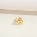 Anello vintage francese con nodo dorato con fascia aperta regolabile per donna stile - Stile a Nodo Intrecciato (JZ0453-5 Oro Nodo)