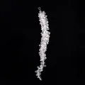 Hanging clear acrylic beaded grape cluster ornament for Christmas decor 34cm - Ice Bead Grapes (Transparent)