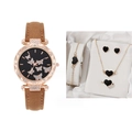 Set Gioielli Cuore / Marrone