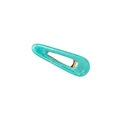Pince à cheveux marbrée bleu canard avec structure en métal pour femmes - Vert (Goutte d'eau)