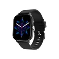 L13/Y13 Smart Watch with black zinc alloy case and silicone strap featuring a square touch screen - Black