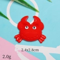 Macro shot of a red crab resin accessory for DIY crafts with 2.4x2.8cm size detail - Red Crab