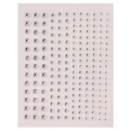 Clear round multi-size self-adhesive rhinestones for eye makeup and nail art - MX-33 Transparent