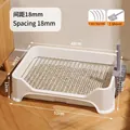 White high-side dog potty with stainless steel grid and cleaning accessories - 18mm Grid White