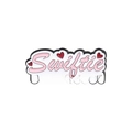 Pink Swiftie enamel pin with red hearts and forever and always text in metal finish - Swiftie Text Style (QHXZ3008)