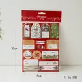 Set of 3 Christmas gift tags sheets featuring reindeer and snowflake holiday motifs - US 4