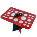 26 Holes Red Black