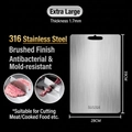 Extra large 316 stainless steel cutting board 28x39cm with brushed finish surface - 39*28cm/SUS316