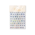 Holographic butterfly nail stickers by Tomoni with laser iridescent finish - Iridescent Laser Butterfly Jelly Style (to4175)