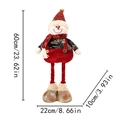 Standing plush Christmas snowman doll in red and white with dimensions 60x22x10cm - Snowman