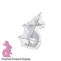 3D Herz-Hasen-Silikonform für Duftkerzen und DIY-Bastelarbeiten, Höhe 13,1 cm - Nr. 2 Herz Hase (2,6 cm Dicke)