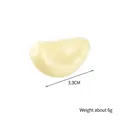 Realistic PVC garlic clove model for photography, 3.3cm size with 6g weight - Garlic Clove / Cream White