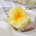 Floral hair claw clip in yellow for women, perfect for seaside beach vacations - Yellow