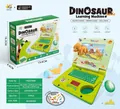 Green dinosaur learning laptop for kids with light, music and mouse for early education - Dinosaur Series HQ2236W