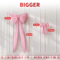 Fiocchi decorativi in tessuto rosa per decorazione murale di nozze in due misure - Set Rosa (Grande e Piccolo)