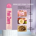 Pink cylinder 168ml cherry blossom and peach scented body mist with a round cap - B1007 PINK CHERRY/168ml