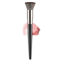 Flat top contour brush with soft gradient bristles and sleek black handle on white backdrop - Flat Brush