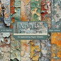 Vintage texture scrapbooking paper sheets 6x6 inch 160gsm acid free cardstock pack - R2519 24 Sheets