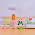 Cute spring animal desktop ornaments featuring frog, bear, panda, and pig characters - 1188-31 Animal Shaker Set