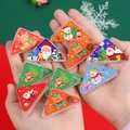 Triangle Christmas clips set with cartoon Santa and reindeer patterns for kids stationery - Christmas Triangle Clip 1pc
